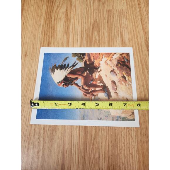 Master of His Domain Calendar Print William R. Leigh Native American Art 8x6.5 - Picture 4 of 8